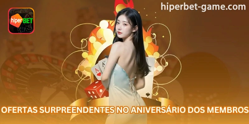 Ilustração do tema: Benefício de aniversário disponível na área promocional da hiperbet; com informações úteis sobre a conta